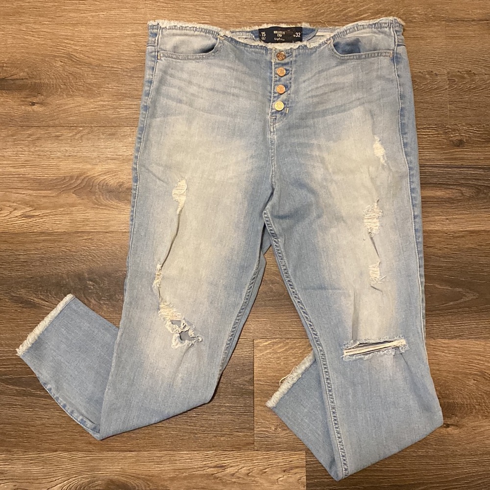 Hollister Crop High Rise Jeans